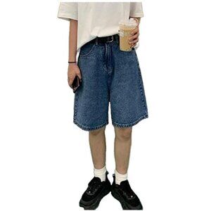 NEW GAI Knee Length Denim Shorts Women's M